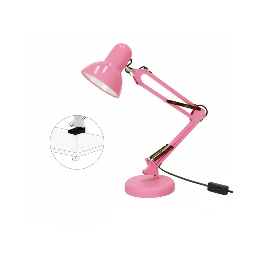 Lampada da tavolo AURIQ 1xE27/60W/230V rosa
