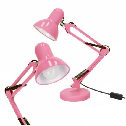 Lampada da tavolo AURIQ 1xE27/60W/230V rosa