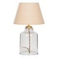 Lampada da tavolo AYD 1xE27/40W/230V beige/trasparente