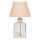 Lampada da tavolo AYD 1xE27/40W/230V beige/trasparente