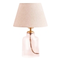 Lampada da tavolo AYD 1xE27/40W/230V crema/trasparente