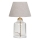 Lampada da tavolo AYD 1xE27/40W/230V crema/trasparente