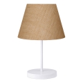 Lampada da tavolo AYD 1xE27/40W/230V marrone/bianca