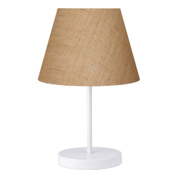 Lampada da tavolo AYD 1xE27/40W/230V marrone/bianca