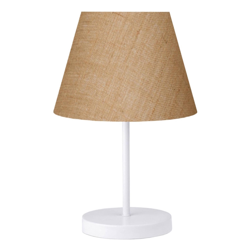 Lampada da tavolo AYD 1xE27/40W/230V marrone/bianca