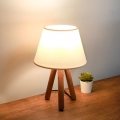 Lampada da tavolo AYD 1xE27/40W/230V marrone/crema