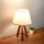 Lampada da tavolo AYD 1xE27/40W/230V marrone/crema