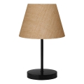 Lampada da tavolo AYD 1xE27/40W/230V marrone/nero