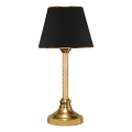 Lampada da tavolo AYD 1xE27/40W/230V nera/oro