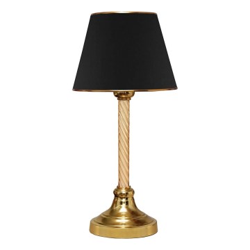 Lampada da tavolo AYD 1xE27/40W/230V nera/oro