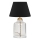 Lampada da tavolo AYD 1xE27/40W/230V nera/trasparente