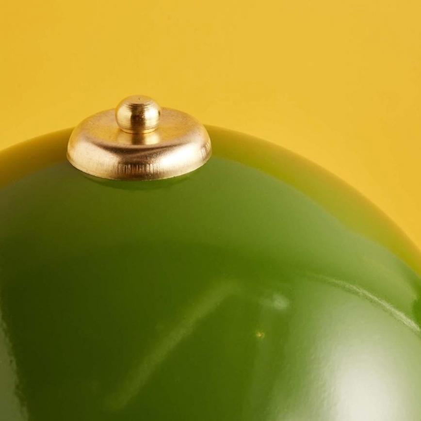 Lampada da tavolo AYD 1xE27/40W/230V verde/marrone