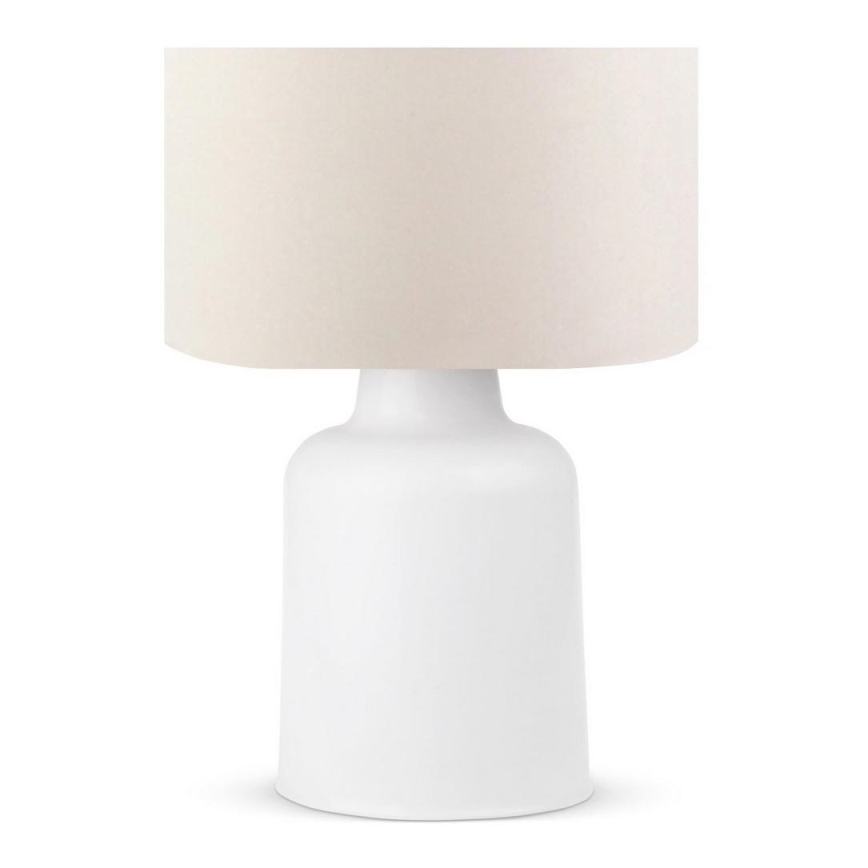 Lampada da tavolo AYD 1xE27/60W/230V beige/bianca