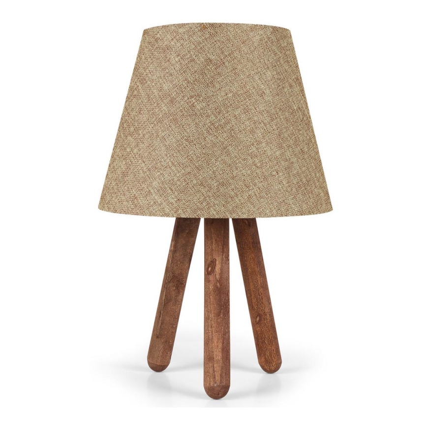 Lampada da tavolo AYD 1xE27/60W/230V beige/marrone