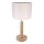 Lampada da tavolo BENITA 1xE27/60W/230V 48 cm crema/rovere