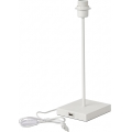 Lampada da tavolo bianca con porta USB, attacco 1x E27, 15W, 230V