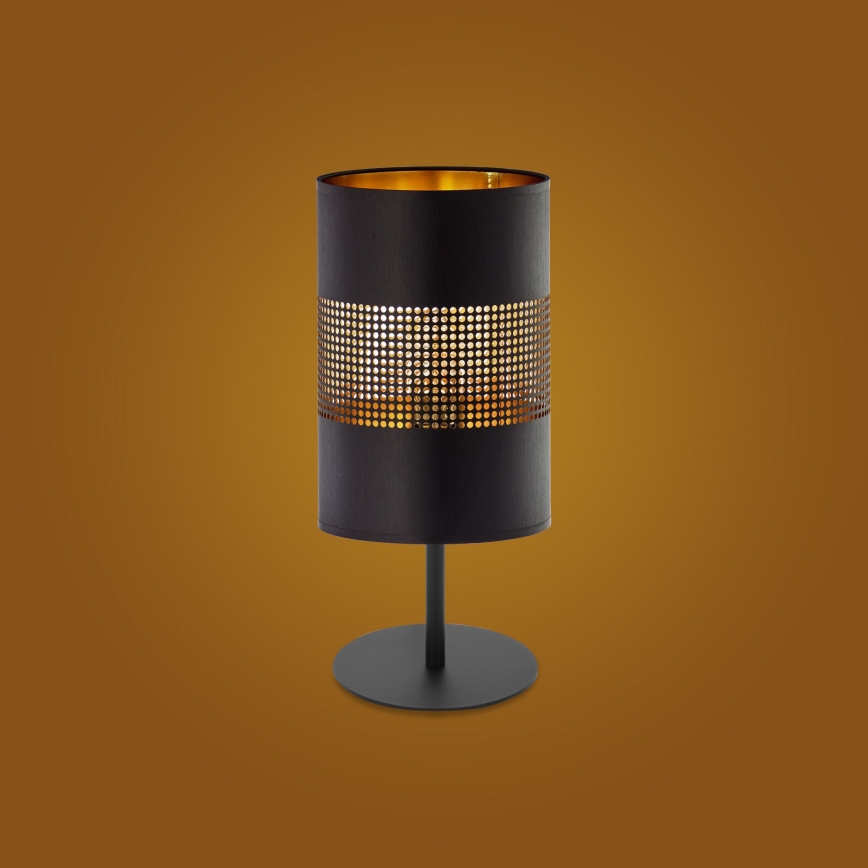 Lampada da tavolo  BOGART 1xE27/15W/230V nero/oro