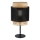 Lampada da tavolo BOHO 1xE27/15W/230V nera/rattan