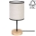 Lampada da tavolo BOHO 1xE27/25W/230V quercia- certificato FSC