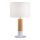Lampada da tavolo CARROL 1xE27/40W/230V bianca/marrone