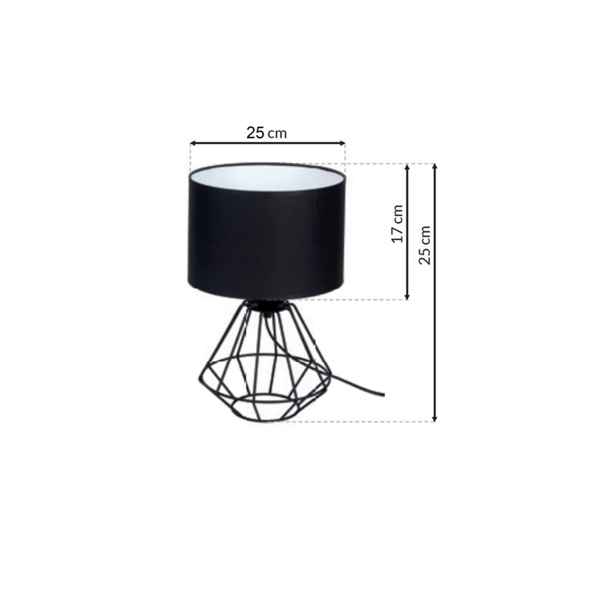 Lampada da tavolo COLIN 1xE27/60W/230V