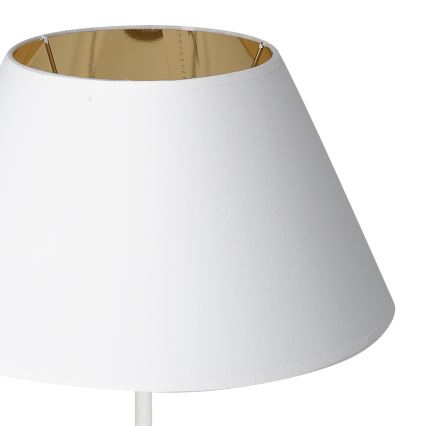 Lampada da tavolo con connettore USB 1xE27/60W/230V bianca