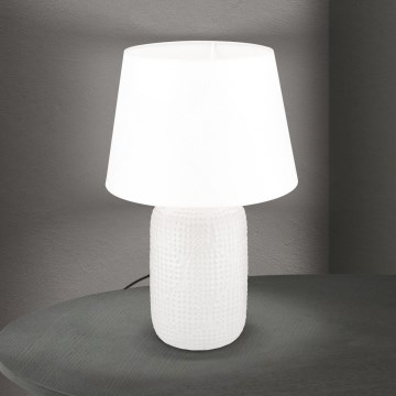 Lampada da tavolo CORAL 1xE27/40W/230V ceramiche/bianco