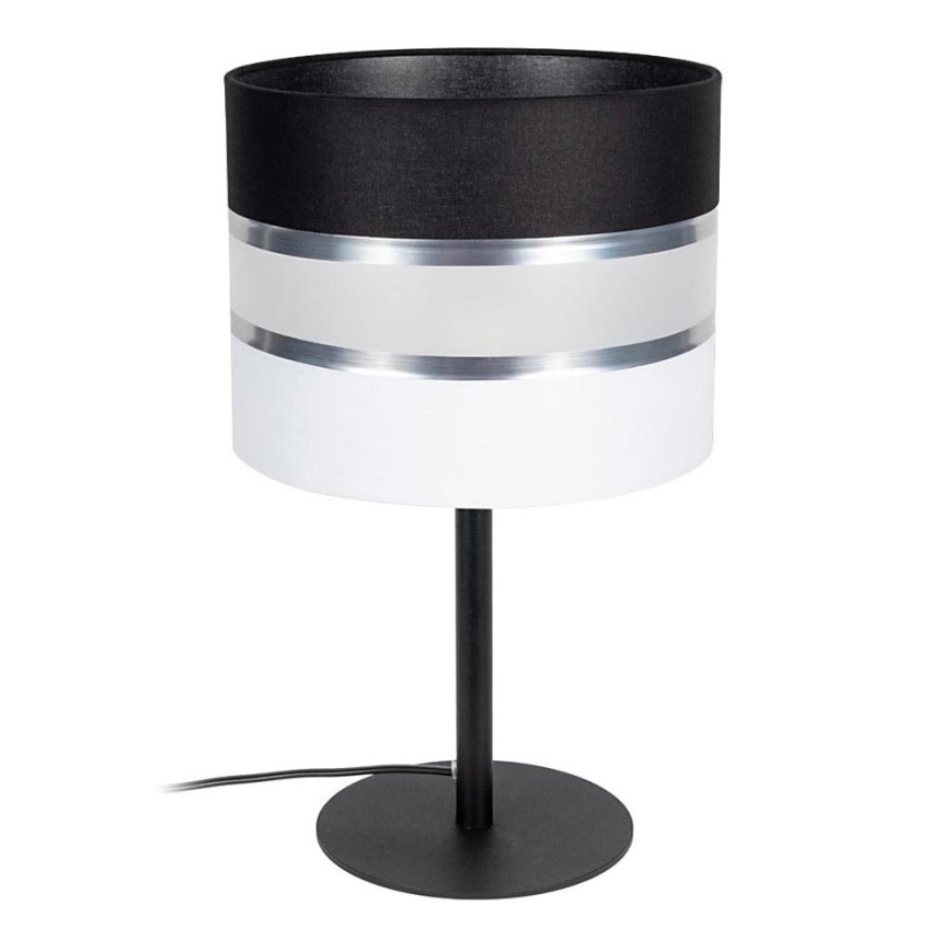 Lampada da tavolo CORAL 1xE27/60W/230V nero/bianco