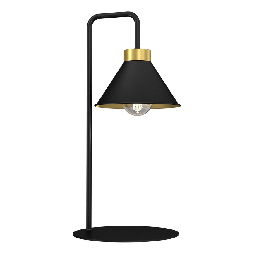 Lampada da tavolo DEMET 1xE27/15W/230V nero/oro