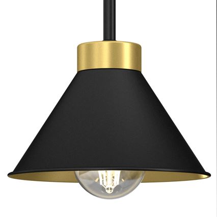 Lampada da tavolo DEMET 1xE27/15W/230V nero/oro