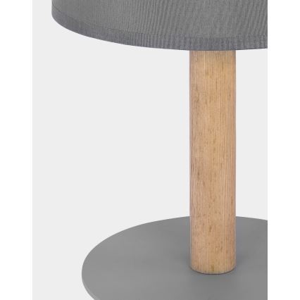 Lampada da tavolo DEVA 1xE27/15W/230V grigio/legno