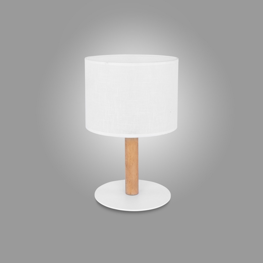 Lampada da tavolo DEVA 1xE27/60W/230V bianco/legno