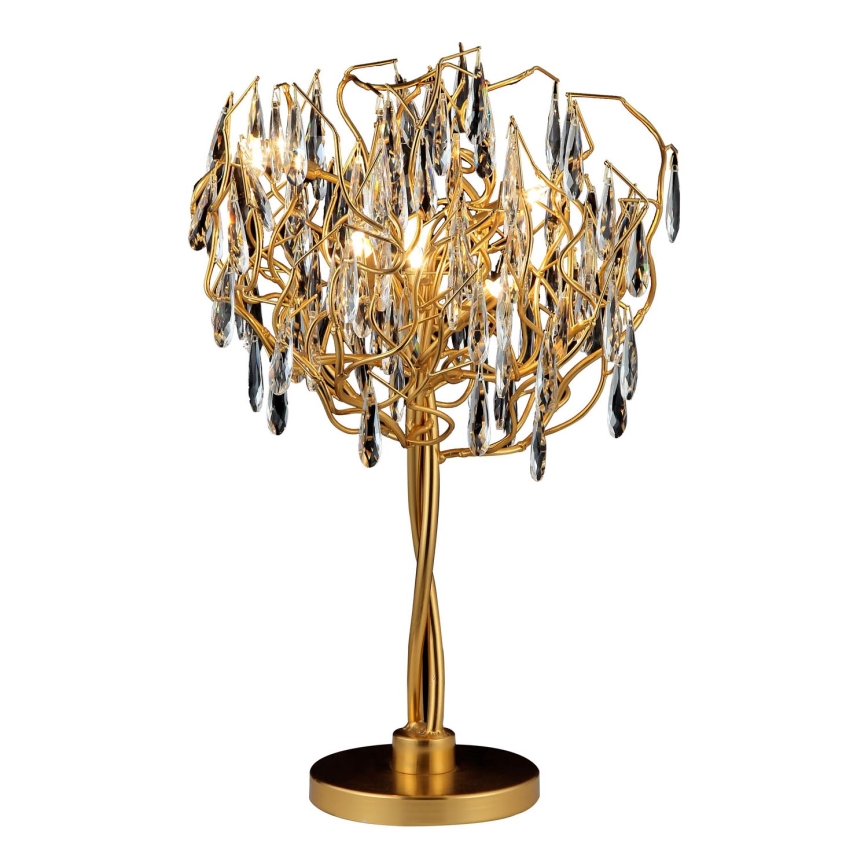 Lampada da tavolo di cristallo 5xG9/40W/230V oro