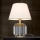 Lampada da tavolo di cristallo ALEXIS 1xE27/60W/230V color crema/oro/limpido