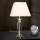 Lampada da tavolo di cristallo POKAL 1xE27/60W/230V color crema/limpido