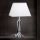 Lampada da tavolo di cristallo VERONIQUE 1xE27/60W/230V bianco/cromo