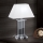 Lampada da tavolo di cristallo VERONIQUE 1xE27/60W/230V bianco/limpido