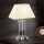 Lampada da tavolo di cristallo VERONIQUE 1xE27/60W/230V color crema/limpido