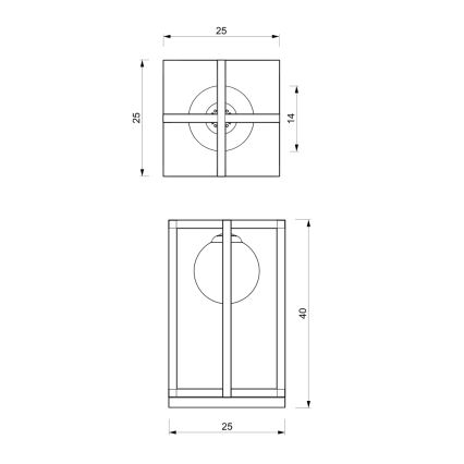 Lampada da tavolo DIEGO 1xE14/40W/230V nero