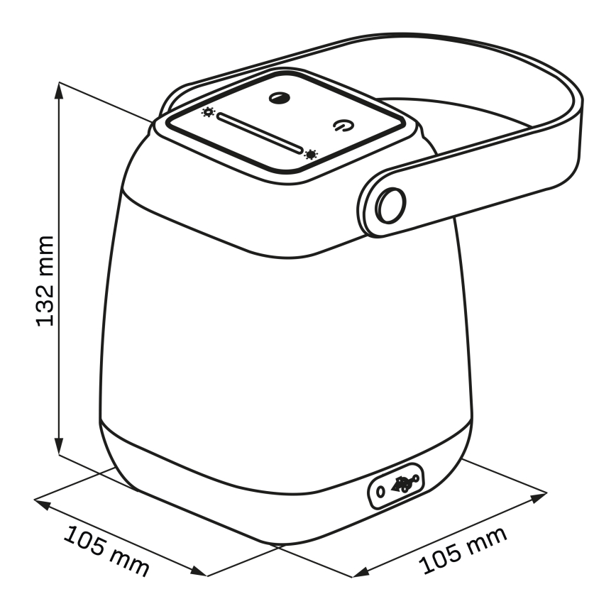 Lampada da tavolo dimmerabile a LED a sfioramento IBIZA LED/1,8W/5V 4000 mAh IP44 bianca