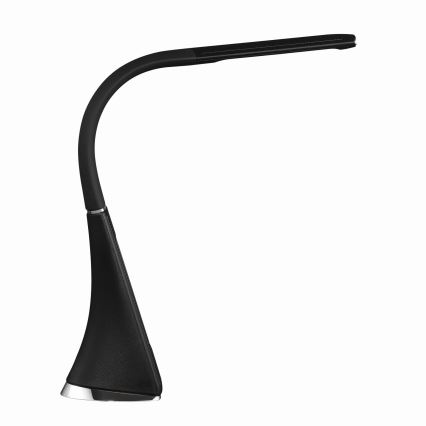 Lampada da tavolo LED dimmerabile a sfioramento con display LED/7W/5V nera