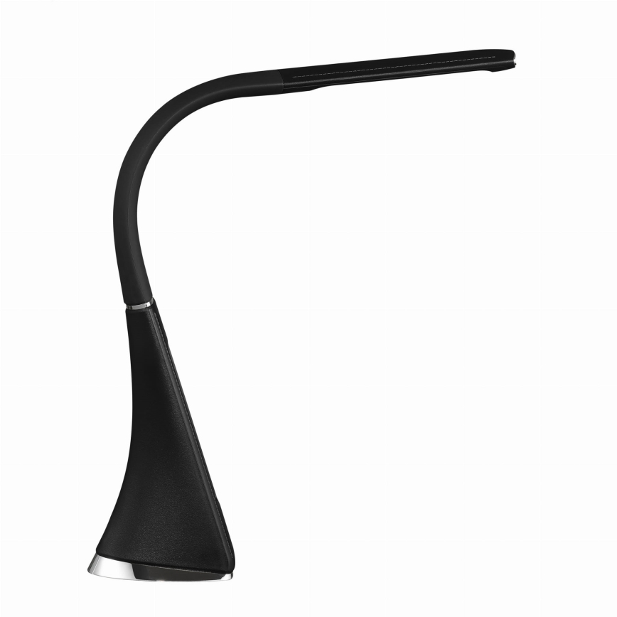 Lampada da tavolo LED dimmerabile a sfioramento con display LED/7W/5V nera