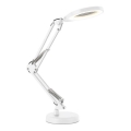 Lampada da tavolo dimmerabile a LED con lente d'ingrandimento 2 in 1 AURIQ LOUPE LED/10W/5V 3000/4000/6500K bianca
