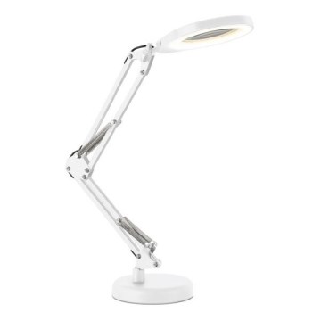 Lampada da tavolo dimmerabile a LED con lente d'ingrandimento 2 in 1 AURIQ LOUPE LED/10W/5V 3000/4000/6500K bianca
