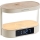 Lampada da tavolo dimmerabile a LED con sveglia e ricarica TRIPLE DOCK LED/1,5W/5V