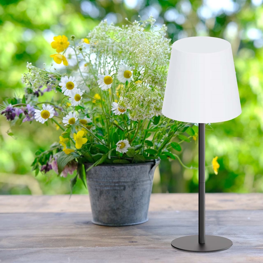 Lampada da tavolo da esterno LED RGBW dimmerabile a sfioramento LUCIA LED/2W/5V 1800/2700/6500K 3600 mAh IP44 nero