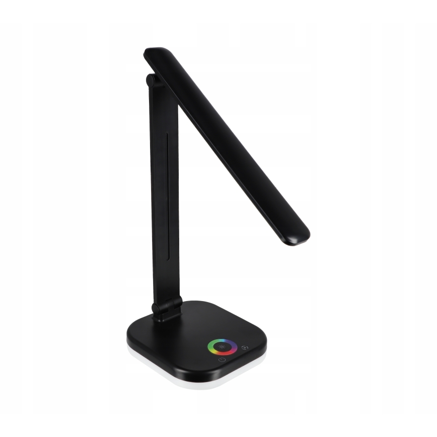 Lampada da tavolo dimmerabile LED RGBW con ricarica wireless LED/7W/5V USB nera