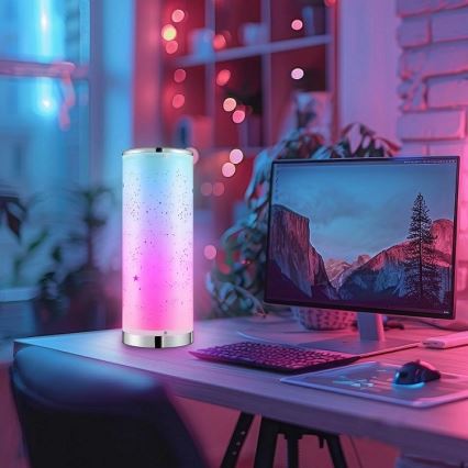 Lampada da tavolo dimmerabile LED RGBW STELLA MINI LED/5W/5V + telecomando