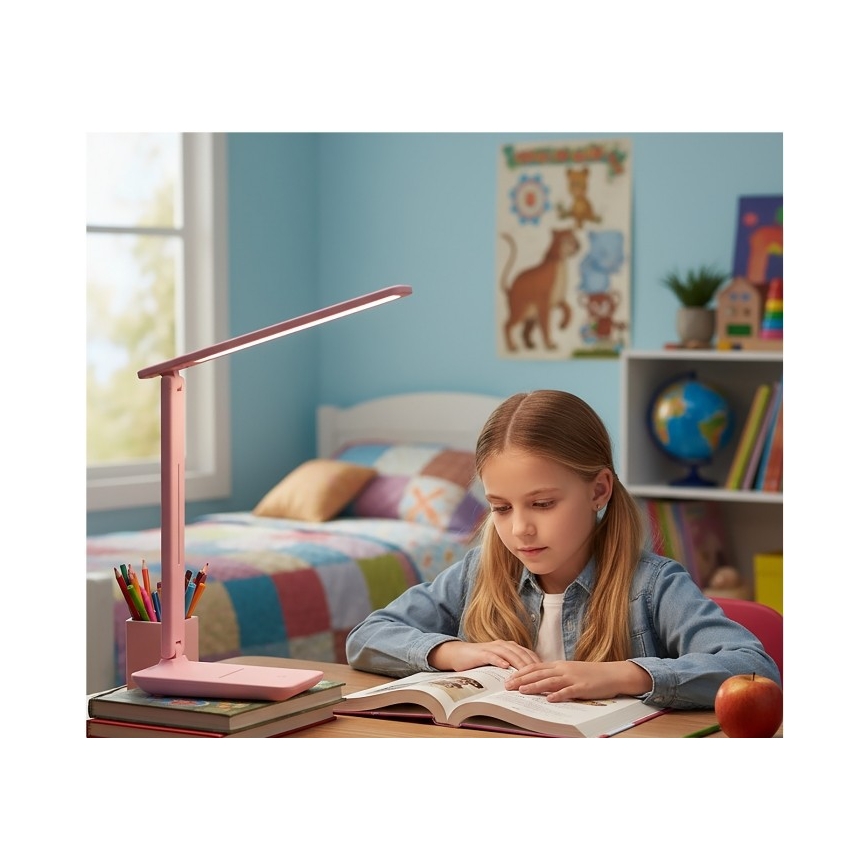 Lampada da tavolo dimmerabile NOBLITE N LED/7W/230V 3000/4000/6500K rosa