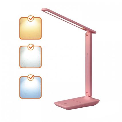 Lampada da tavolo dimmerabile NOBLITE N LED/7W/230V 3000/4000/6500K rosa